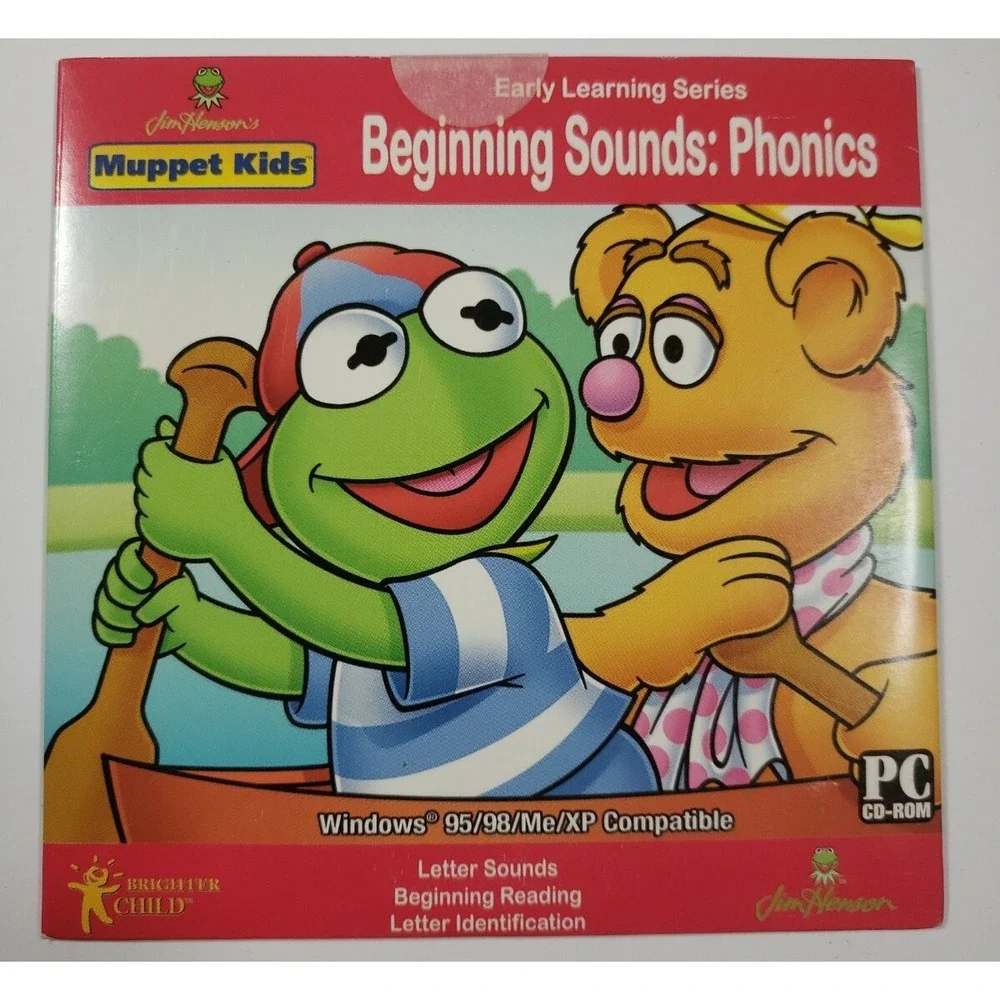 Beginning Sounds Jim Henson's‎ Muppet Kids PC CD-ROM Brighter Child Ages 3-7